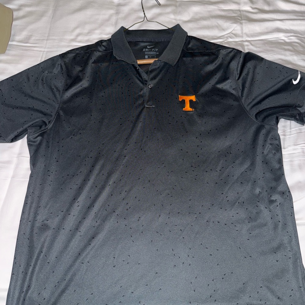 Nike Men's Charcoal Polo with power T